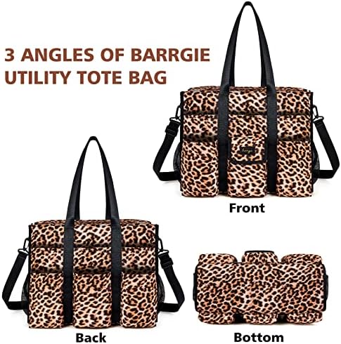 תיק תועלת של Barrgie לנשים לכיסים מרובים לכיסים תיק תיק עבודה תיק עבודה למורים | תלמידים | עובד משרד